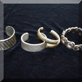 J17. Sterling silver bracelets. 
